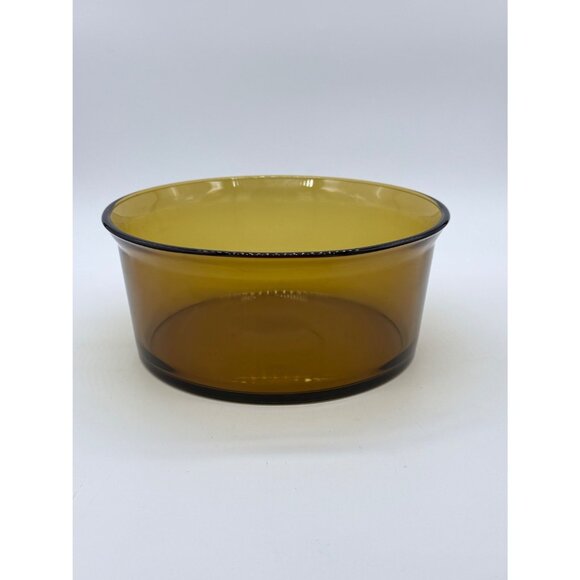 Vintage Anchor Hocking Fire-King Amber Glass Bowl 8.5" in dia. - Picture 1 of 9